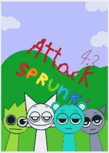 Attack Sprunki 4.3 game cover