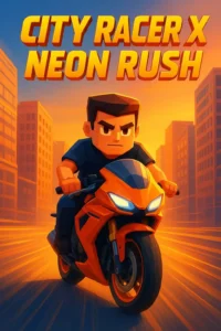 City Racer X: Neon Rush game cover