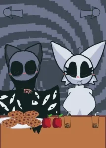 FEAR's Evil Gray Sprunki Mukbang game screenshot 1