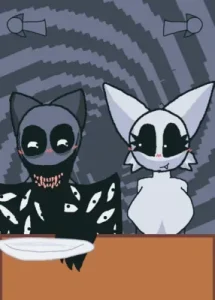 FEAR's Evil Gray Sprunki Mukbang game screenshot 2