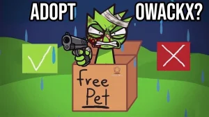 I Adopted OWACKX Sprunki. He still doesnt like me game screenshot 1