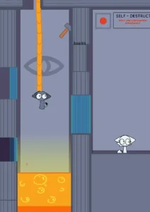 Save Gray from Wenda's Lava Chamber game screenshot 1