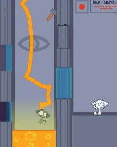 Save Gray from Wenda's Lava Chamber game screenshot 2