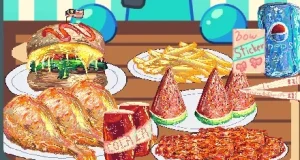 Sky Sprunki Realistic Food Mukbang game screenshot 3