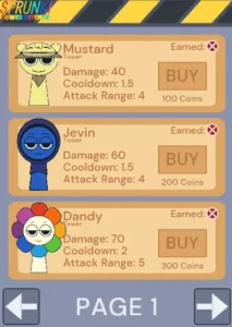 Sprunki Tower Defense Remix Update game screenshot 3