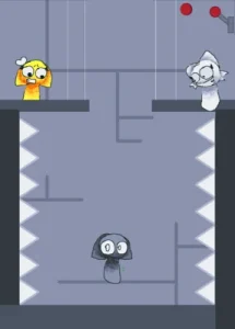 Sprunki Wenda Tried to Save gray again from the Spikes! game cover