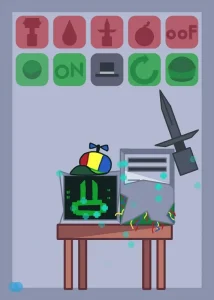 Attack Mr. Fun Computer Retake game screenshot 1
