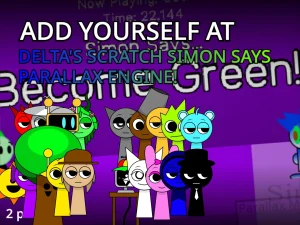 AY at Delta's Scratch Simon Says Parallax Engine! Sprunkies game screenshot 1