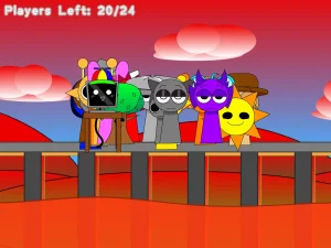 AY in Barrel Bridge 2 x Sprunki PRYAMIXED game screenshot 3