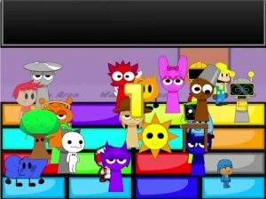 AY in Block Party! but Sprunkies game screenshot 4