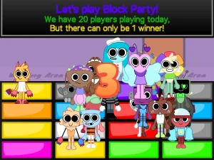 AY in Block Party! [ Dandy's World Takeover ] game screenshot 2