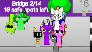 AY in Bridge Crossers but Sprunkies game screenshot 2