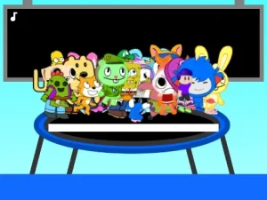 AY In Don't Fall Off The Trampoline! [ 63 Players ] game screenshot 1