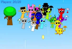 AY in Fall n' Collect! but Sprunkies game screenshot 1