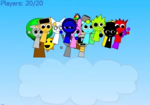 AY in Fall n' Collect! but Sprunkies game screenshot 2