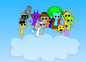 AY in Fall n' Collect! but Sprunkies game screenshot 3