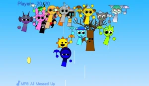AY in Fall n' Collect! Quarankey game screenshot 1