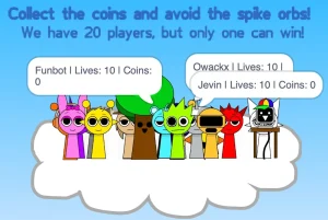 AY in Fall n’ Collect Sprunki Umbrella Survival Challenge game screenshot 2