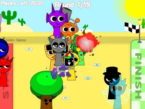 AY in Minefield Run! Sprunkies game screenshot 2