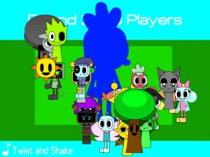 AY in Squish Sprunki! 32 Players game screenshot 1