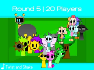 AY in Squish Sprunki! 32 Players game screenshot 3