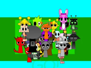AY in Squish Sprunki! game screenshot 2