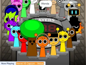 AY in Tick Drop! Sprunki But Mr Sun Is Angry Level 2 game screenshot 1