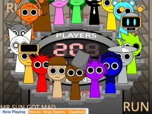 AY in Tick Drop! Sprunkies but Mr Sun Is Angry Level 3 game screenshot 1