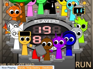AY in Tick Drop! Sprunkies but Mr Sun Is Angry Level 3 game screenshot 2