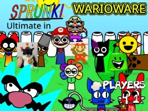 AY in WarioWare! but Sprunkies game cover