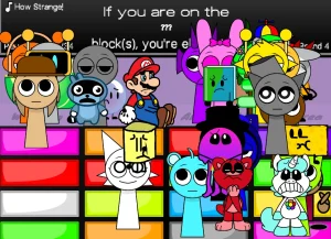AY in Block Party! but Sprunki [ Server 1 | 34 Players ] game cover