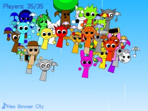AY in Fall n' Collect! Sprunki more characters! game cover