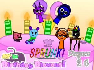 Sprunki in Birthday Blowout game cover