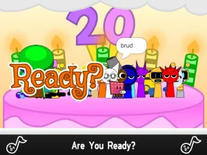 Sprunki in Birthday Blowout game screenshot 2