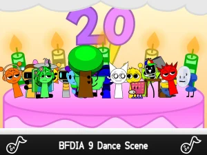 Sprunki in Birthday Blowout game screenshot 4