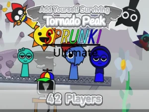 AY in Ultimate in Surviving Tornado Peak! but Sprunkies game cover