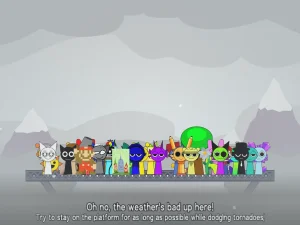 Sprunki Ultimate in Surviving Tornado Peak! [ Remix 1| 42 Players ] game screenshot 2