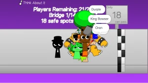 AY in Bridge Crossers Sprunkies and Bowser game screenshot 2