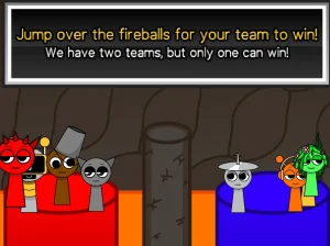 AY in Fireball Jump! but Sprunkies game screenshot 1