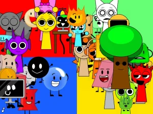 AY In Four Corners Deluxe! (Sprunki VS Bfdi) game screenshot 3