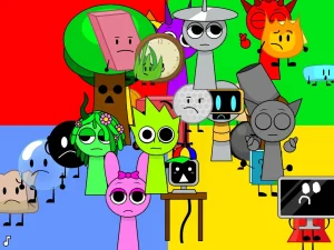 AY In Four Corners Deluxe! (Sprunki VS Bfdi) game screenshot 4