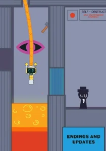 Can Funbot Escape from the LAVA CHAMBER? game screenshot 1