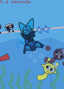 Sprunki Shark Chase game screenshot 2