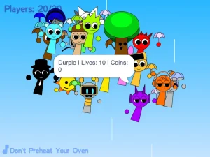AY in Fall n' Collect! Sprunki but Oren doesn't get hurt game screenshot 3