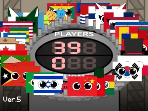 AY in Tick Drop: Scratch Cat & the 39-Player Country Flag Band game screenshot 1