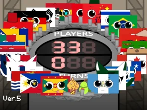 AY in Tick Drop: Scratch Cat & the 39-Player Country Flag Band game screenshot 2