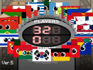 AY in Tick Drop: Scratch Cat & the 39-Player Country Flag Band game screenshot 3
