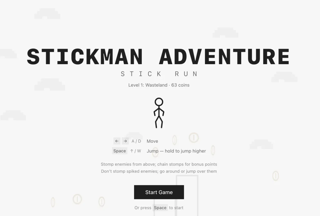 Stick Run: Wasteland Adventure