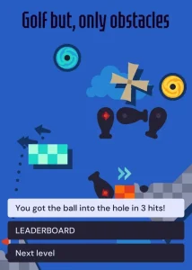 Golf BUT You Can Drag The Ball game screenshot 1