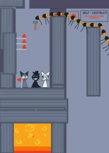 Save Gray, Mr. Black & Wenda from Lava game screenshot 1